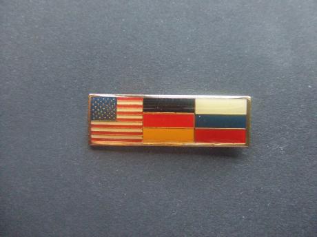 Vlag Amerika, Duitsland,Tsjechië verdrag